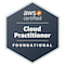 AWS Certified Cloud Practitioner badge
