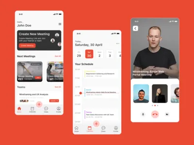 Team Meeting Application UI